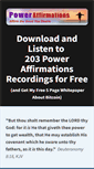 Mobile Screenshot of poweraffirmations.com